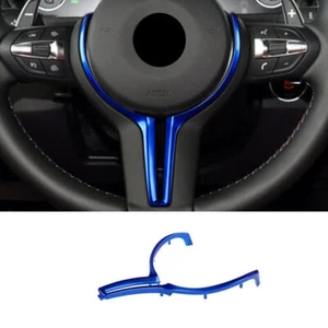 Fit For M Serie M2 M3 M4 M5 M6 Matte Blue Steering Wheel Panel Cover Trim 1PCS - Picture 1 of 9