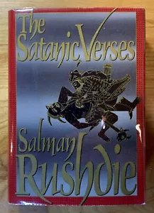 The Satanic Verses by Salman Rushdie - vintage 1989 HC/DJ, 1st US Ed, 9th Print - Foto 1 di 9