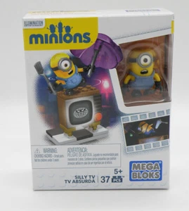Minions Mega Bloks Silly TV 37 pcs And 1 Figure 2015 Ages 5+  NEW / SEALED - Picture 1 of 9