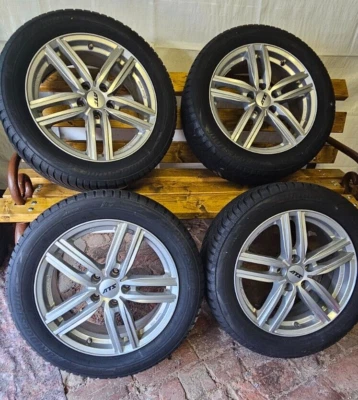 Winterkompletträder auf ATS-Alufelge  215/55 R17 z.B. VW PASSAT GTE neuwertig - Bild 1 von 4