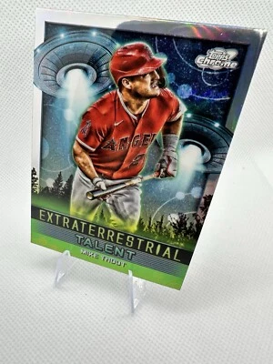 2024 Topps Chrome Cosmic MIKE TROUT Extraterrestrial Talent #ET-10 Angels - Image 1 of 2
