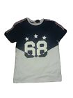 Boys Age 9-10  George White/Navy  Brooklyn Newyork T-Shirt With 68 On It Bnwt..