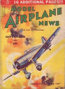 Model Airplane News September 1937 Latest Curtiss Hawk "75" 062217nonDBE - Picture 1 of 1