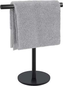T-Shape Hand Towel Holder - Standing Hand Towel Rack for Bathroom or Kitchen Cou - Picture 1 of 12