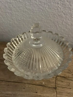 De colección Mikasa Accents Art Deco Vidrio Caramelo Plato Tazón Baratija Caja 1998 Artículos para el hogar Foto 1 de 4