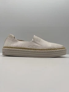 Veralli Shoe Knit Sneaker Women's Slip On Casual Loafer Flats White EUR 39 - Picture 1 of 10
