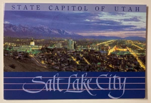 Postkarte Luftaufnahme von Salt Lake City, Utah * State Capitol * 4" x 6" * Farbe * - Bild 1 von 2