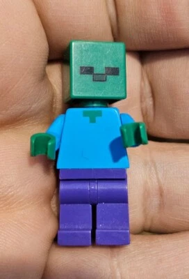 LEGO Minecraft Zombie Minifigure (min010) C16-4  - Image 1 of 4