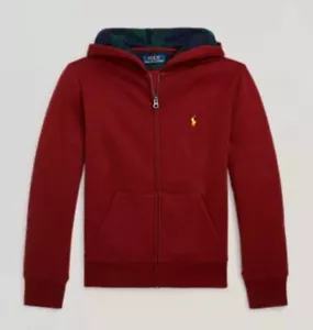Polo Ralph Lauren felpa con cappuccio zip intera piccola giacca pony ragazzo taglia L nuova - Foto 1 di 3
