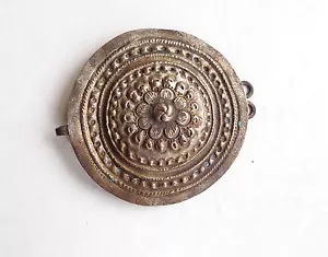 ANTIQUE VINTAGE BALKAN OTTOMAN TURKISH CLOAK CLASP BUCKLE DECORATION - Picture 1 of 6