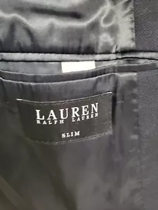 Ralph Lauren Black Label Slim Fit 100% Wool Dual Vent Blazer Sport Jacket 38R - Picture 1 of 6