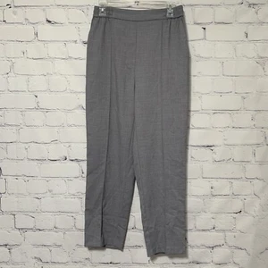 Zara Damen Hose Gr. 28 Medium Gummibund grau Plissee vorne spitz zulaufend - Bild 1 von 3
