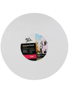 2pc Mont Marte Panel Board Professional Series Round Canvas Panel 50cm Art Craft - Picture 1 of 4