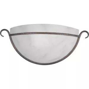 Progress Lighting P7119-57 Copper Verde Finish Wall Sconce Alabaster Glass - Picture 1 of 3
