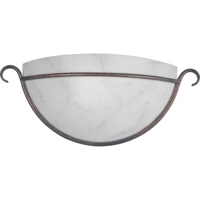 Бра настенное отделочное медное зеленое Progress Lighting P7119-57 алебастровое стекло  - Изображение 1 из 3