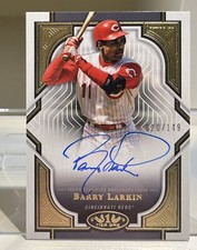2023 Topps Tier One Barry Larkin Cincinnati Reds On Card Auto 020/149