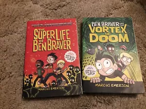 Ben Braver Super Life Vortex Of Doom by Marcus Emerson (2 Books) AR Leveled - Imagen 1 de 4