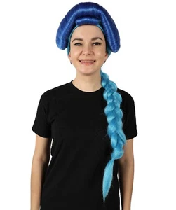 HPO Adult Women’s Multiple Updo Wig with Spiral Side Braid, Cosplay Wig - Picture 1 of 8