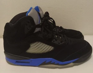 Air Jordan 5 Retro Black/Racer Blue & Grey Reflective Men Sz. 10.5 - Picture 1 of 24