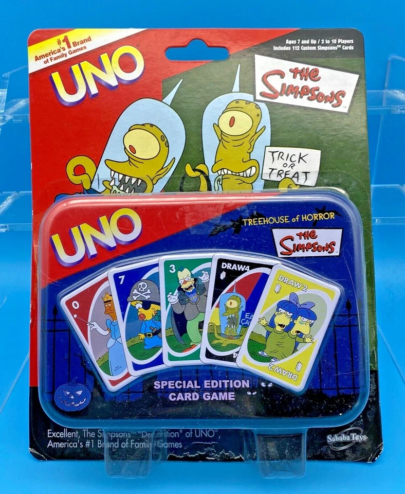 2005 SIMPSONS TREEHOUSE OF HORROR UNO • SEALED • Collector's Tin • Exclusive  - Image 1 of 2