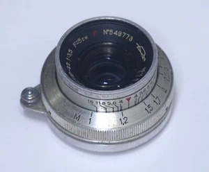 INDUSTAR-22 50mm f/3.5 Vintage M39 Lens Zenit USSR - Picture 1 of 2