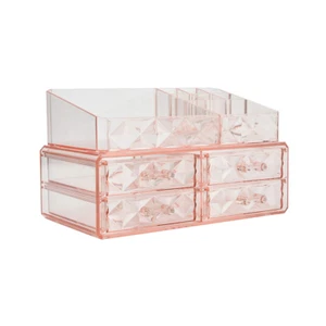 ZHIAI Makeup Organizer Acrylic Cosmetic Storage Drawers and Jewelry Display Box  - Picture 1 of 12