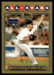 2008 Topps Updates & Highlights Gold George Sherrill 1291/2008 Baltimore Orioles - Picture 1 of 2