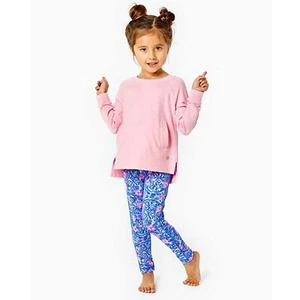 Lilly Pulitzer Girls Luxletic Mini Beach Comber Sweatshirt M 6-7 Years 273034 - Picture 1 of 9