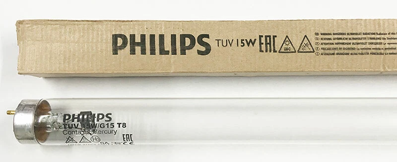 PHILIPS TUV 15W/G15 T8 GERMICIDA UV-C 437 MM LAMPADA DEPURATORE- STERILIZZATORE