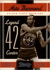 2010-11 Classics Timeless Tributes Platinum Warriors Card #118 Nate Thurmond /25
