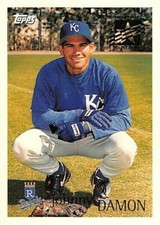 1996 Topps Johnny Damon Kansas City Royals # 215 Baseball Card ROOKIE  BB27