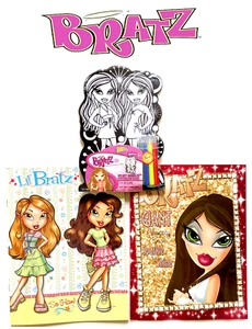 LIL BRATZ ~COLORING & ACTIVITY BOOK SET With STICKERS & MARKERS~ - Imagen 1 de 2