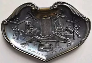 Vtg New Orleans City Of Bourbon Street LA Ashtray Souvenir Pressed Metal Japan  - Picture 1 of 6