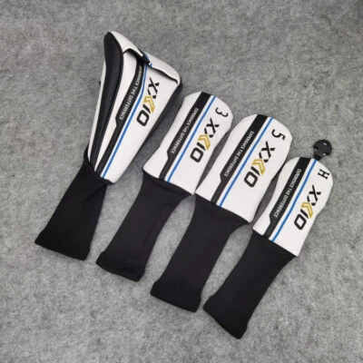 Golf Club Driver Fairway Wood Hybrid Head Cover XXIO Classic White Arrow Exp Dif