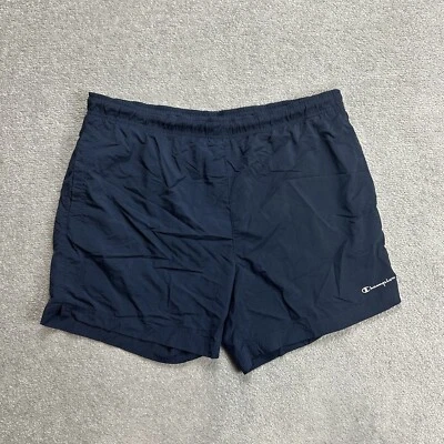 CHAMPION Herren Badehose Badeshorts Gr. XL Beach Shorts Boxer Logo 19811 Blau - Bild 1 von 4