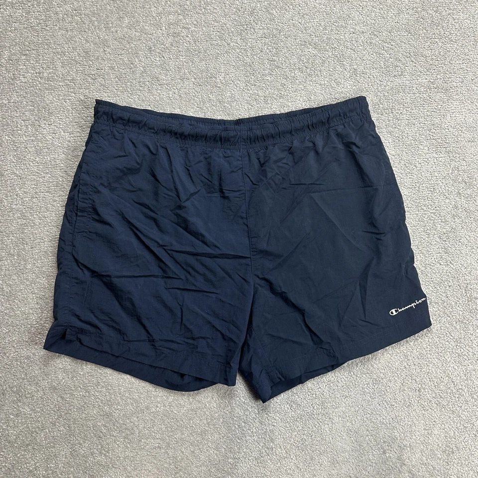 CHAMPION Herren Badehose Badeshorts Gr. XL Beach Shorts Boxer Logo 19811 Blau - Bild 1 von 4