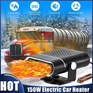 Portable Electric Car Heater 12V 150W Heating Fan Defogger Defroster Demister US - Picture 1 of 17