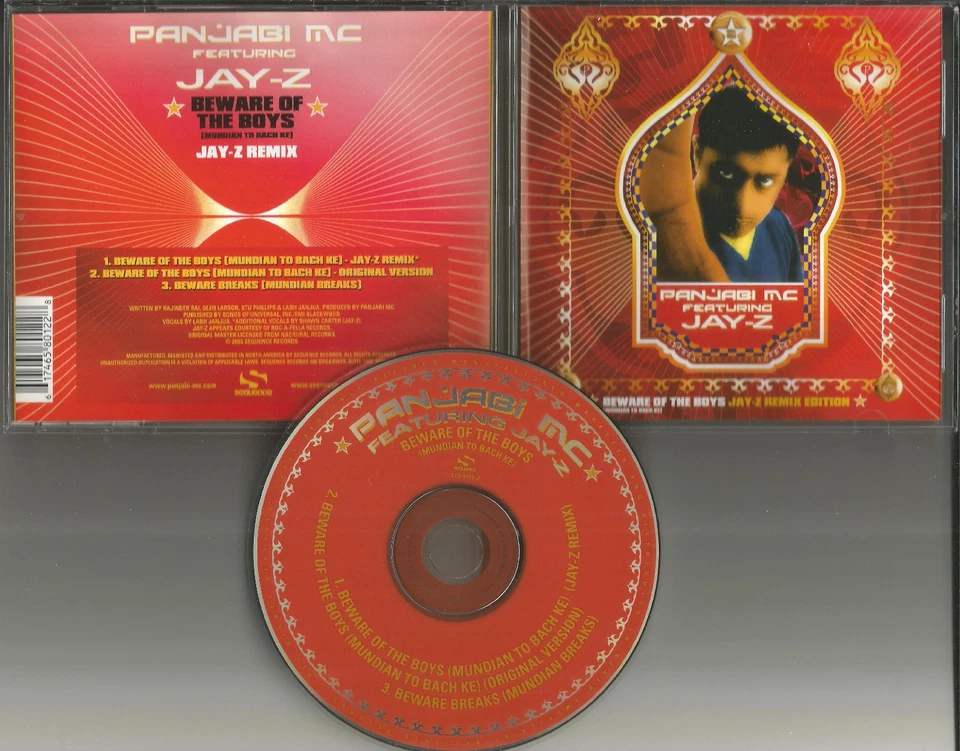 JAY Z & PANJABI MC Beware Of The Boys REMIX &MUNDIAN BREAKES LIMIT USA CD Single Foto 1 de 1