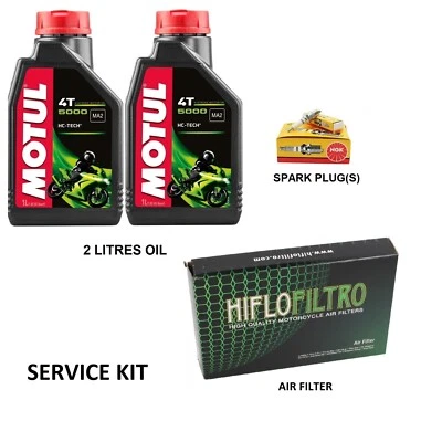 Kit de servicio para Honda CBR 125 R 80 km/h 2012-2015 (aceite, bujía, filtro de aire) Foto 1 de 3