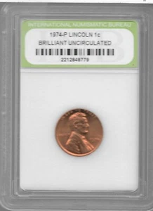 Liberty 1974-P Lincoln Unc Penny Uncirculated US Cent Collection Coin LOT:AA34 - Picture 1 of 2