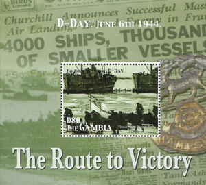 LA GAMBIA - 2005 MNH "SEGUNDA GUERRA MUNDIAL - La ruta a la victoria" Hoja de recuerdo (III)!!!! - Imagen 1 de 1