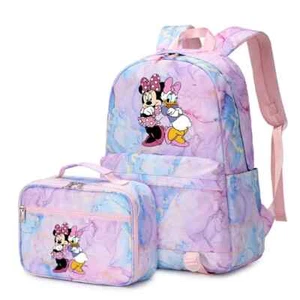 2 pz Topolino Minnie zaino multitasca borsa pranzo zaino set borsa scuola - Foto 1 di 56