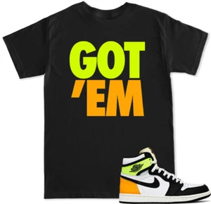 GOT EM Volt Gold T Shirt to match with Air Js RETRO 1 Volt Gold OG Shoes - Picture 1 of 3