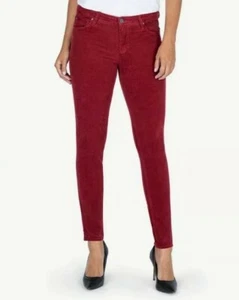 Kut From The Kloth Diana Relaxed Skinny Merlot Damenjeans Größe 12 neu mit Etikett - Bild 1 von 3