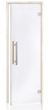 Saunatür Klarglas Premium LUX Light 7 x 19 Saunatür mit Magnethalterung