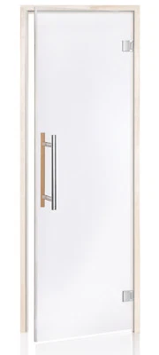 Saunatür 59 x 189cm Klarglas LUX Light Saunatür mit Magnethalterung Saunazubehör - Bild 1 von 3