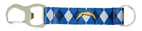 PSG NFL Los Angeles Chargers Tailgate Buddy - Strap Keychain with Bottle Opener Cover