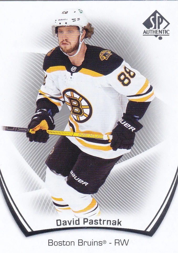 2021/22 SP AUTHENTIC..DAVID PASTRNAK..CARD # 10..BRUINS..FREE COMBINED SHIP - Image 1 of 1