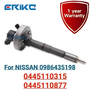 Rail Injection 0445110315 Diesel Injector 0445110877 for NISSAN 0986435198 - Picture 1 of 8