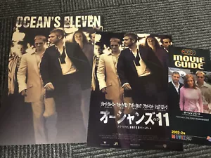 OCEAN'S 11 Japan cinema program pressbook + BONUS x2 Clooney Damon Garcia RARE! - Picture 1 of 12